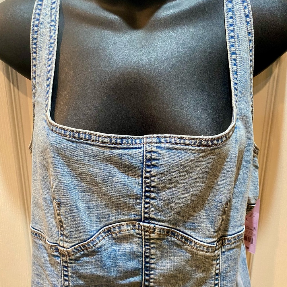 Target 🎯 Wild Fable Light Wash Denim Midi Dress Size Large NWT - Picture 3 of 5